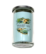 Yankee Candle Aloe &amp; Agave Light Blue Wax Clear Glass Jar 14.25oz - $35.48 CAD