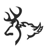Deer Hog Hunting Fishing Outdoors Vinyl Decal Car Truck Sticker Cup - $9.39 CAD+
