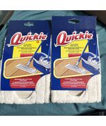2) NEW QUICKIE FLAT SPIN MOP REFILL PAD HEAD FLOOR CLEANING MICROFIBER 2... - $36.06 CAD