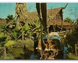 Sampan in Lagoon Ports of Call Restaurant San Pedro CA Chrome Postcard D21 - £1.53 GBP