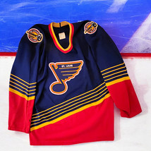 1995 St. Louis Blues CCM Jersey NHL Vintage Rare Large Red Alternate - £111.38 GBP