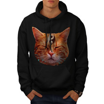 Wellcoda Meditation Zen Cat Mens Hoodie, Yin Yang Casual Hooded Sweatshirt - £25.84 GBP+