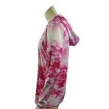 Reel Legends Hoodie Small Womens Tye Dye Pink White Top Pullover Long Sl... - $20.68