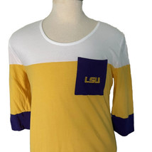 LSU UG Apparel Shirt Size L University Of Louisiana Purple Gold One Pocket - £19.98 GBP