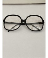 VTG NOS St Moritz Black Oversized Plastic Eyeglasses Jackie Kennedy  58-... - $475.17 MXN