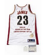 71/123 LEBRON JAMES “ROOKIe Of The YEAR” AUTO JERSEY! Comes W/ UDA COA B... - $10,885.05