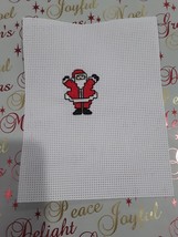 Completed Christmas Santa Claus Finished Cross Stitch DIY Crafting - $5.95