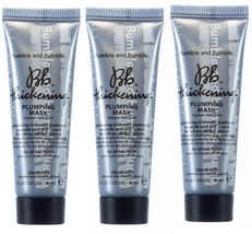 3 x Bumble and Bumble Thickening Plumping Hair Mask 1oz/30ml TRAVEL SIZE - £15.98 GBP