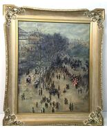 MONET - BOULEVARD DES CAPUCINES - OIL ON CANVAS PAINTING - IRENE BASSETT... - $1,620.00