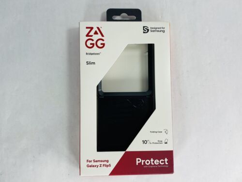 Primary image for New! Zagg Bridgetown Slim Case for Samsung Galaxy Z Flip5 - Black