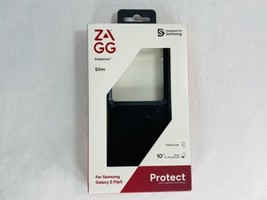 New! Zagg Bridgetown Slim Case for Samsung Galaxy Z Flip5 - Black - £31.23 GBP
