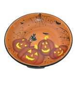 Gates Ware by Laurie Gates Halloween Pumpkin Jack O Lantern Large Bowl - £33.29 GBP