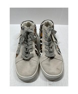 Dolce Vita Zonya Leopard Animal Calf Hair High Top Shoes Boots Sneaker S... - $61.61 CAD