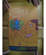 Gomez Affiche Fillmore Ballon Têtes Janvier 20-22 Orange Fond - $92.59 CAD
