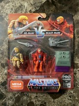 *MINT* *He-Man vs Beast Man* Mega Construx MOTU Masters Of The Universe Figures - £9.37 GBP