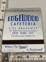 Giant  Feature Matchbook Edgewood Cafeteria New York City  gmg  Unstruck... - £19.42 GBP