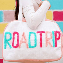 Coral Roadtrip Graphic Weekender Duffle Travel Bag - £54.44 GBP