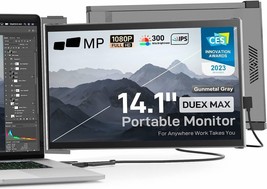 Mobile Pixels MPDUEXMAXGY-RB Duex Max 14.1&quot; Monitor Grey - £127.92 GBP