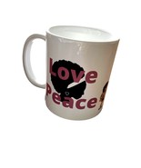 Love Peace And Hair Grease Coffee Tea Coco Mug White - £15.89 GBP