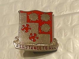 US Military 168th Engineer Battalion Insignia Pin - Assistance to All - $10.00