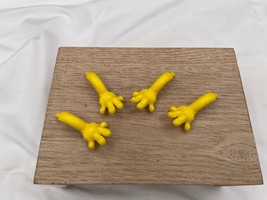 1997 Milton Bradley Cootie Game Replacement Pieces Lot of 4 Hands Arms Legs - £2.36 GBP