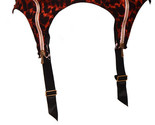 AGENT PROVOCATEUR Womens Garter Belt Leopard Zippers Elegant Red Size XS - $84.42