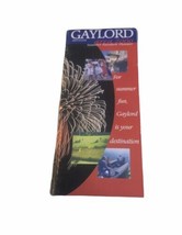 Gaylord Michigan Area Year 2000 Vintage Brochure And Summer Vacation Pla... - £2.36 GBP