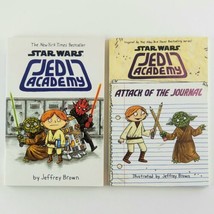 Star Wars Jedi Academy by Jeffrey Brown With Journal Paperback Book Bundle