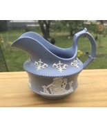 Wedgewood Jasperware Vintage Light Blue Creamer Marked With Medalian &amp; #43 - $24.75