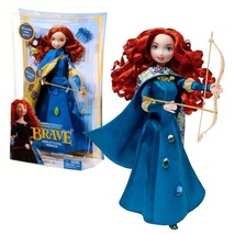 Year 2011 Disney Movie Series BRAVE 10.5 Inch Doll Set - Gem Styling MERIDA - £35.65 GBP