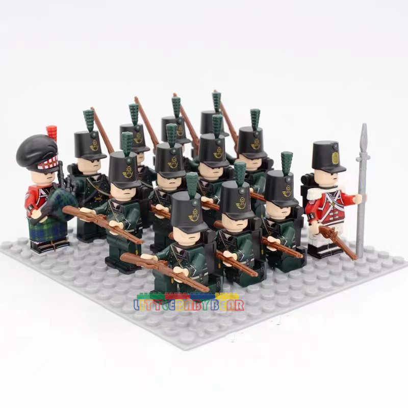 13pcs Napoleonic Wars British Fusilier 95th Rifles Soldiers Minifigures ...