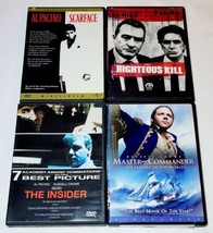 Scarface, Righteous Kill, The Insider &amp; Master And Commander DVD Lot  - £7.64 GBP