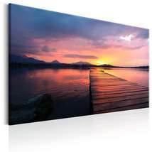 Tiptophomedecor Stretched Canvas Landscape Art - Bay Of Silence - Stretched &amp; Fr - £63.75 GBP+