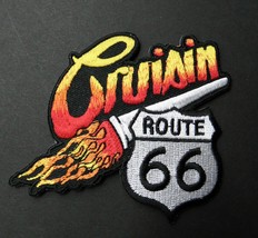 Cruisin Cruising Route 66 Usa Embroidered Patch 3 Inches - £4.50 GBP