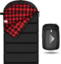 Adult Cotton Flannel Sleeping Bag, Perfect For Camping,, And Warm Weather. - £51.34 GBP