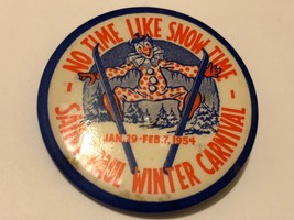 1954 Saint Paul Minnesota Winter Carnival Pinback Button  - $24.70