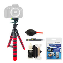 Flexible Tripod + Accessory Kit for Camera Camcorder Portable Travel Tripod - £32.64 GBP