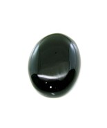 Top Quality Large 35.8Ct Black Onyx Oval Cabochon Gemstone - $14.25