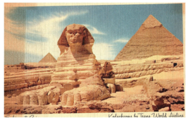 Kodachrome by Trans World Airline Sphinx at Cairo Airline Postcard - £7.78 GBP