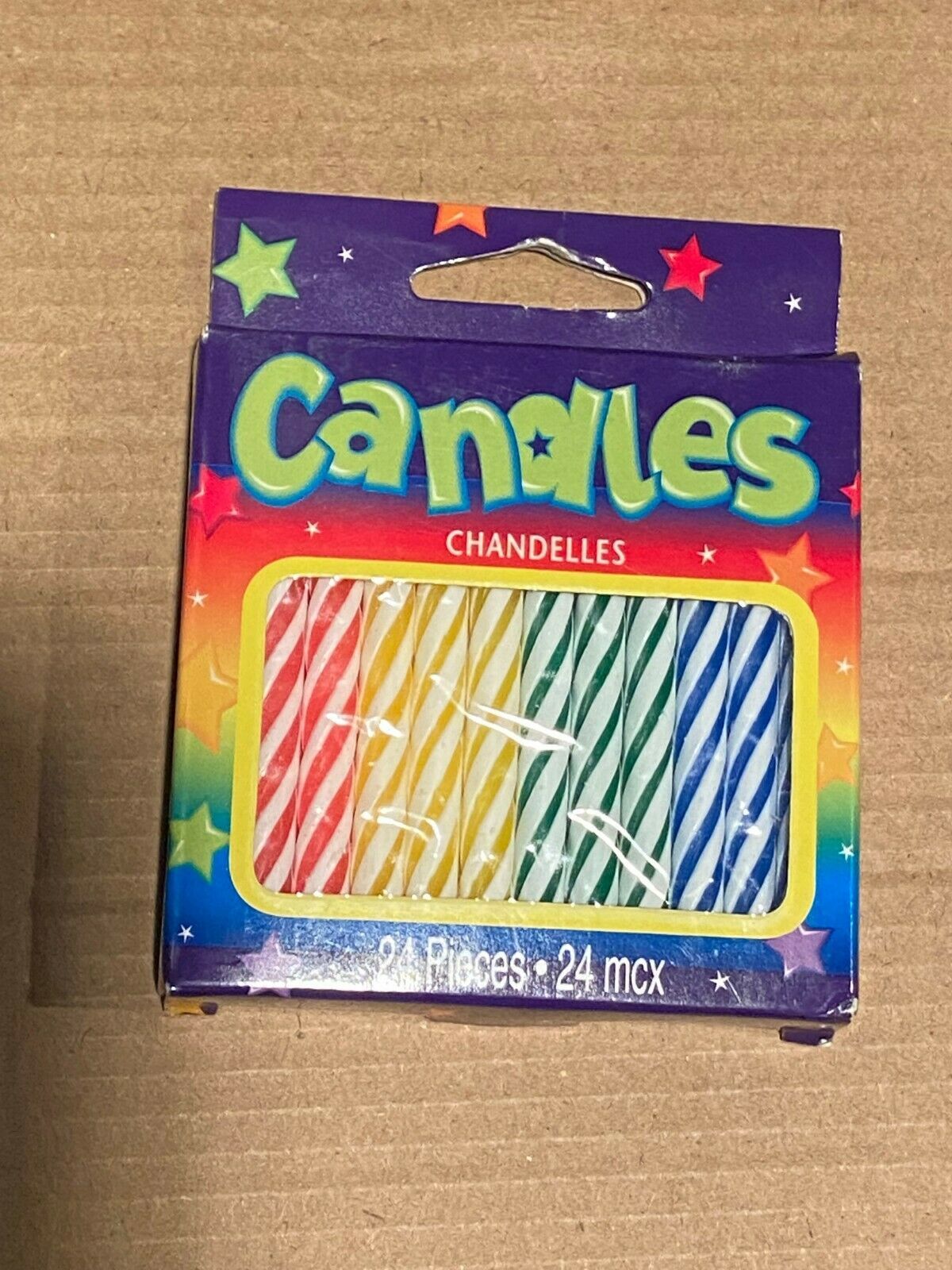 American Greetings Party Candles 24 Pieces Multicolor 2 3/4" *NEW* bb1 - $5.99