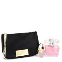 Versace Bright Crystal Perfume 3.0 Oz Eau De Toilette 3 Pcs Gift Set image 2