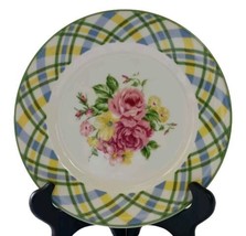 Waverly Garden Room Masterpiece Colombia-Rose Floral Set of 4 Salad Plates  - £27.75 GBP