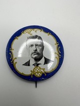 Teddy Roosevelt Cracker Barrel Reproduction Campaign Pin Back BB1 - €6,87 EUR
