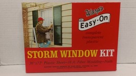 Warp&#39;s Easy-On Storm Window Kit 36&quot; × 72&quot; Plastic Sheet 18ft. Fiber Moul... - $9.20