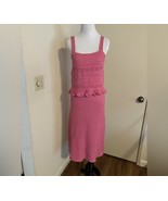 Lucy Paris Square Neck Sleeveless Crochet Sweater Tank With Matching Ski... - $64.35
