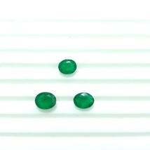 Sandawana Emerald 3Pc Natural Emerald Oval Shape CERTIFIED Emerald Cut S... - $359.96+