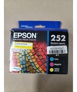 Genuine Epson 252 Tri-color Cyan Magenta Yellow Combo Ink Cartridge Exp ... - $18.80