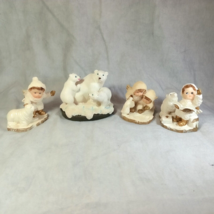 Lot Of 4: K&#39;s Collection: 3 Polar Bears, Baby Walrus, Baby Penguin, Baby... - €17,14 EUR