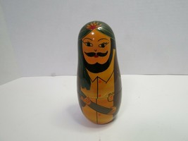 Nesting Dolls 3 Piece Wooden Hand Painted Set Tallest Is 5.5&quot; - £7.98 GBP