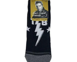 Elvis Presley Men&#39;s Low Cut Socks 1 Pair Lightening Bolt Shoe Size 7-12 NEW - $12.59